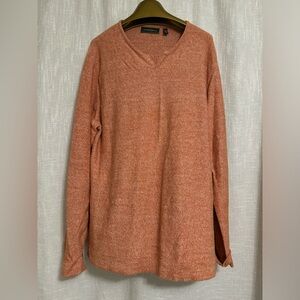 Joseph Abboud Women's V-Neck Sweater - Warm Rust